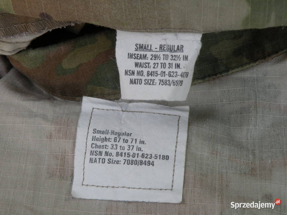 Mundur multicam ocp small regular ripstop Wrocław sprzedam