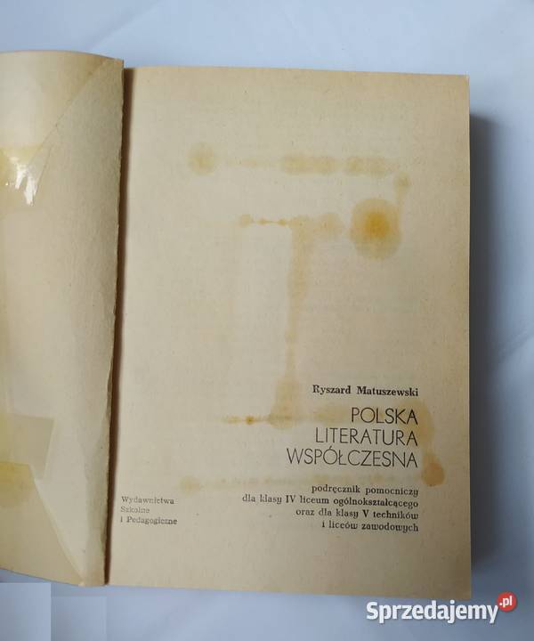 POLSKA LITERATURA WSPÓŁCZESNA Ryszard Podręczniki Hajnówka
