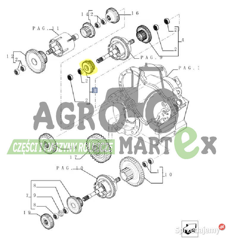 219273A1 76086202 KOŁO ZĘBATE CNH Wichrów