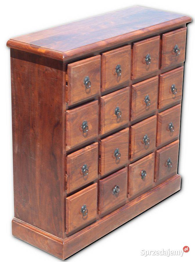 Mała komoda z szufladkami 85 LONDON z akacji Lublin