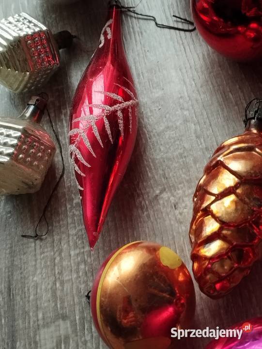 bombki szklane stare prl kolekcjonerów 39 sztuk Poznań