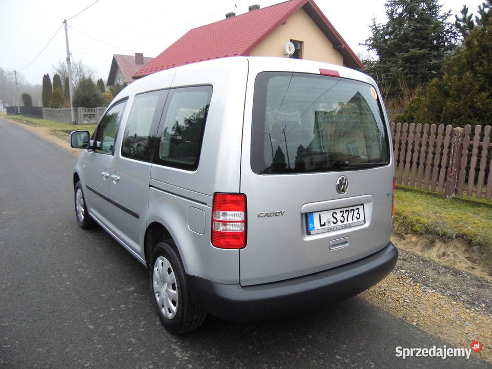 VW CADDY PIĘC OSÓB 2X ROZSUWANE DRZWI 16TDI srebrny Rudnik Wielki