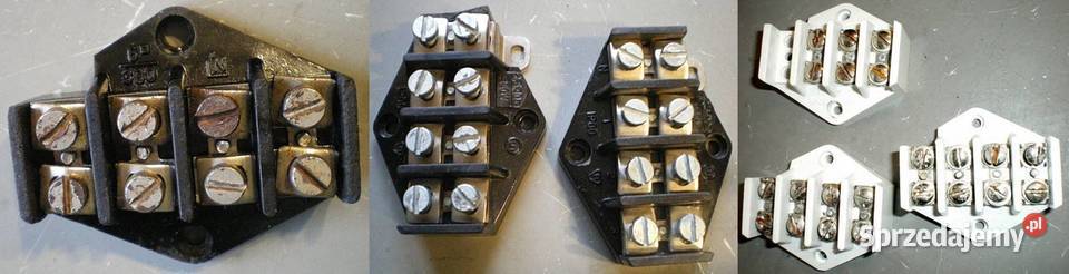 Płytka płytki rozgałęźne 6 4 x 380V z PRL Ostrów Wielkopolski