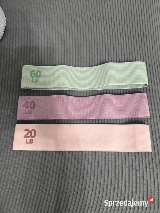 Zestaw 3 xGumy oporowe materiałowe do ćwiczeń