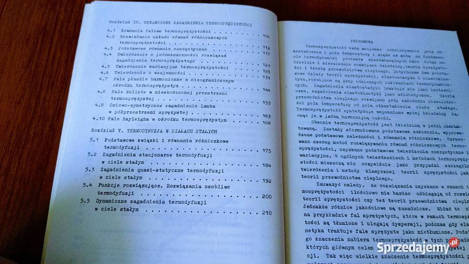 Termosprężystość Witold Nowacki 1972 Gdańsk