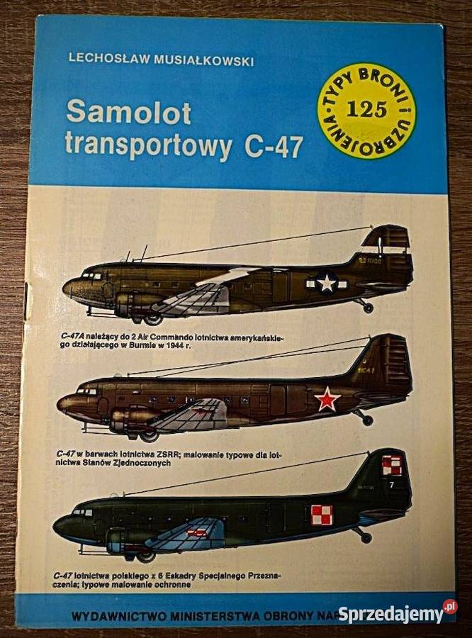 Samolot transportowy C 47 seria TBiU Pozostałe