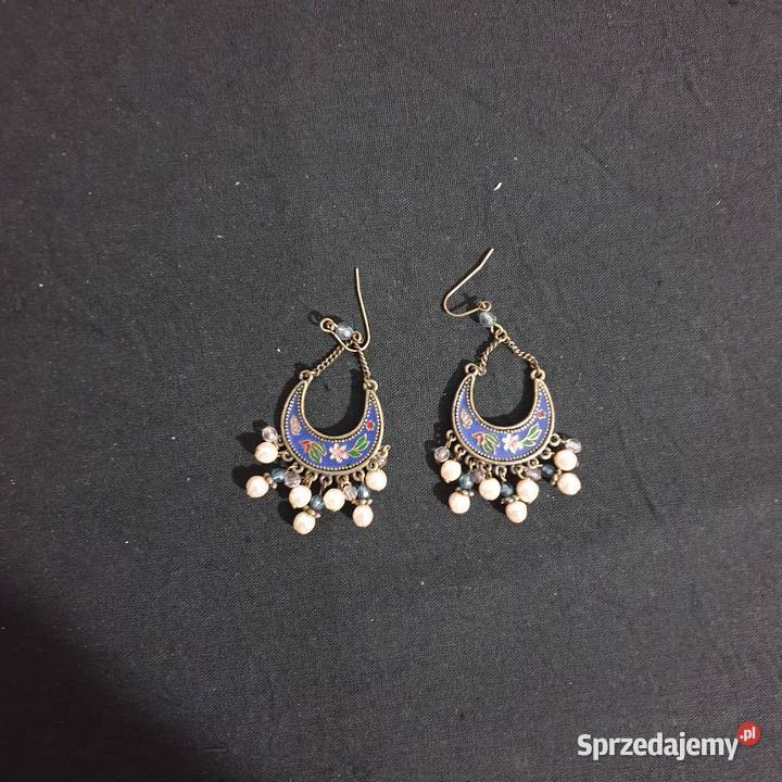 Kolczyki emalia