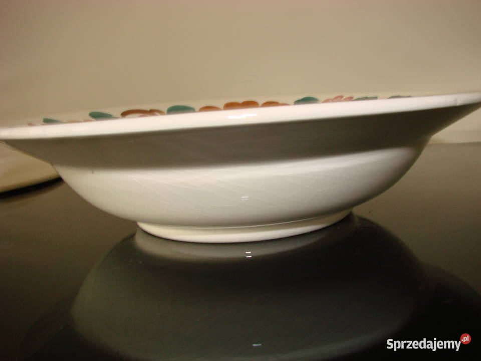 Włocławek fajansowy talerz Pruszcz Gdański