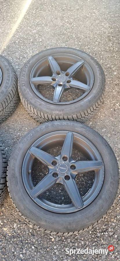 Alufelgi ACE ALLOY 205 55 R16 5x112 Samochodowe Czarne Błoto