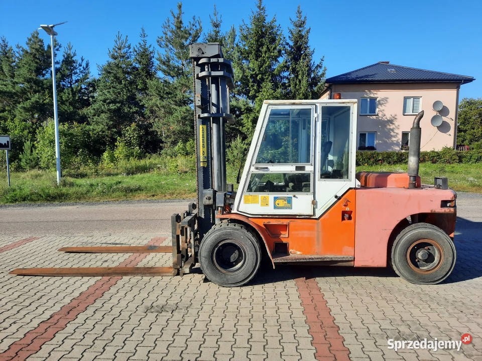 Wózek widłowy DANTRUCK 8009 8 ton 5 m długie Mława