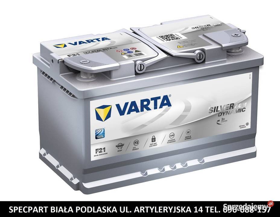 Akumulator VARTA Silver Dynamic AGM STARTSTOP lubelskie