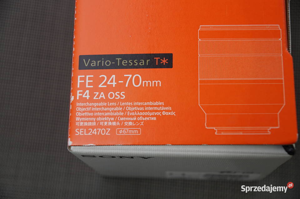 Obiektyw SONY FE VarioTessar T 2470 mm f40 Bielsko-Biała