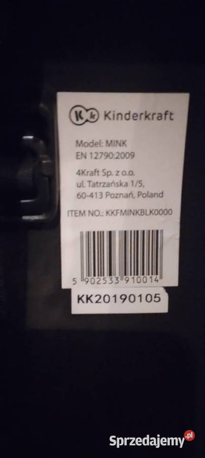 Fotelik Samochodowy Dziecięcy Nosidełko kujawsko-pomorskie sprzedam