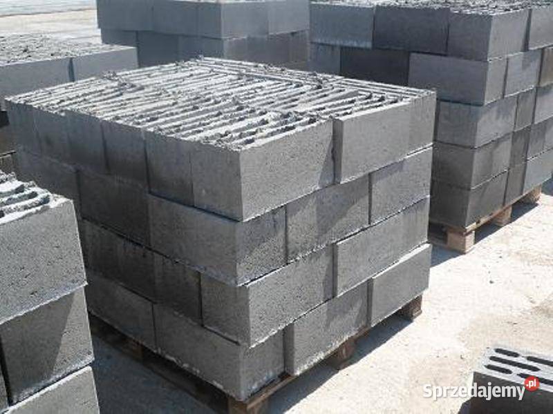 bloczki betonowe fundamentowe 38 x 24 x 12 B20 mazowieckie Wierzbica