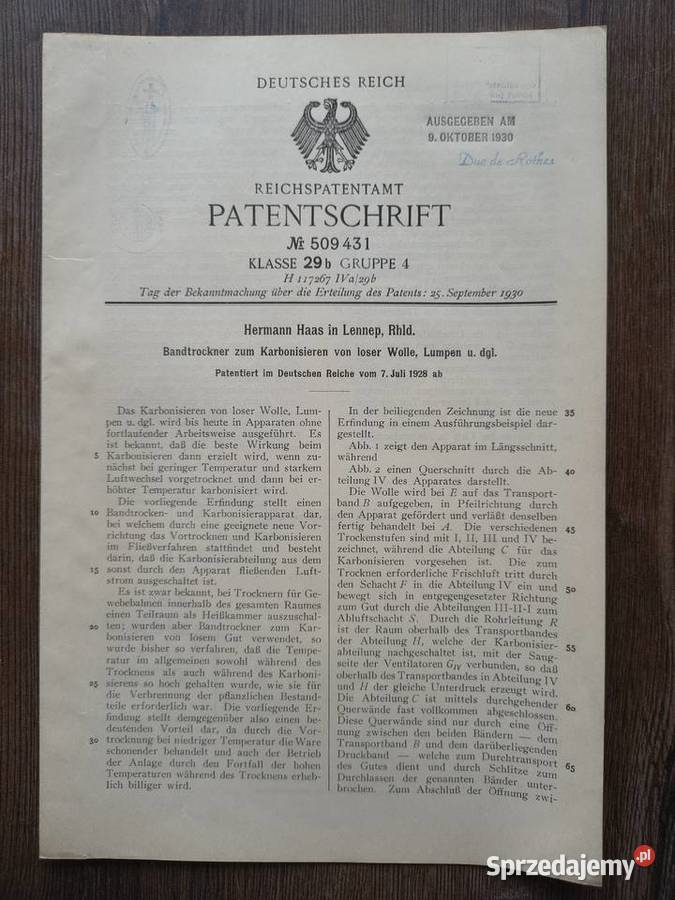 Kolekcjonerskie dokumenty niemieckie Warszawa