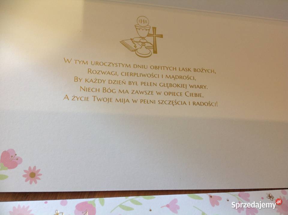 Kartka Pamiątka I Komuni Świętej Dziewczynki Nowa Sól sprzedam
