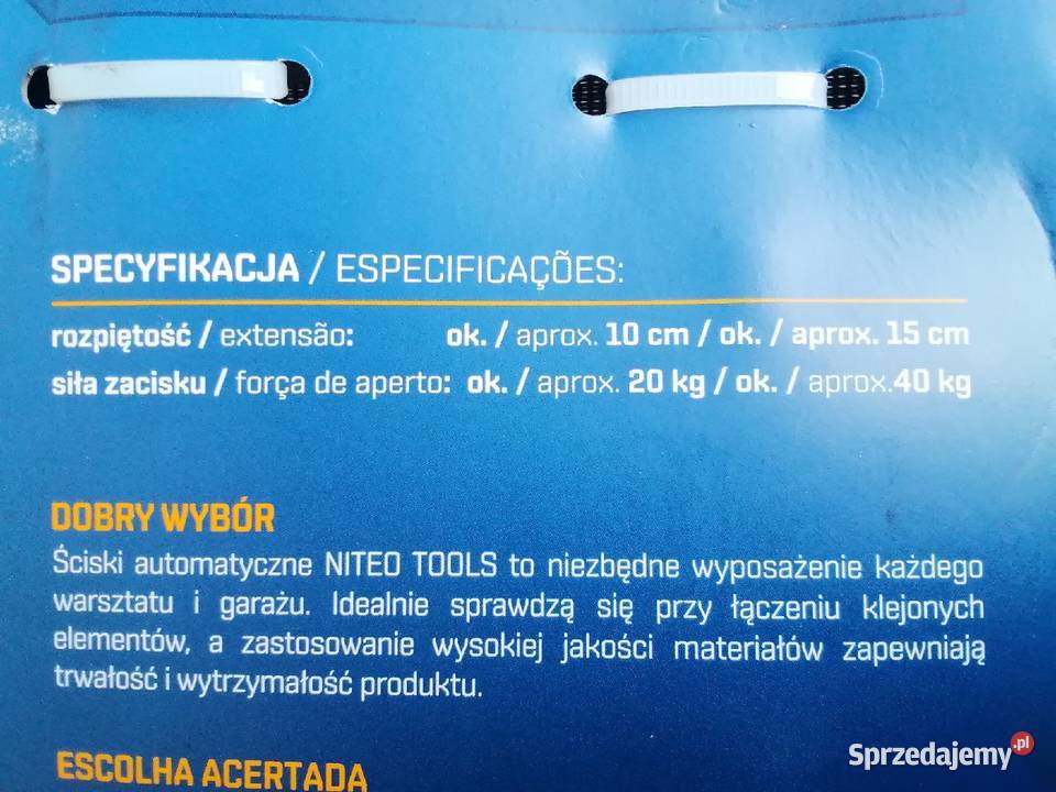 Ściski rozpieraki automatyczne duże 4sztuki Nowe Wieliczka