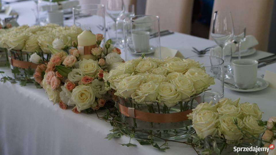 Dekoracje ślubne weselne kościoły bukiety śłubne Wejherowo
