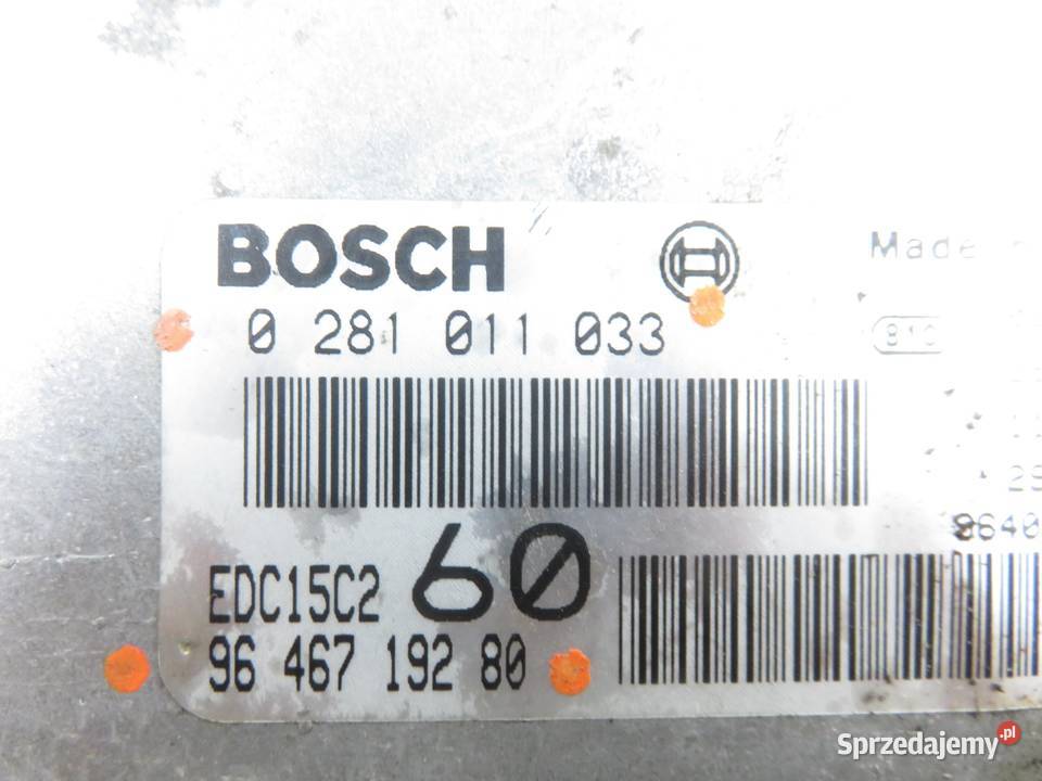 STEROWNIK FIAT ULYSSE 22 JTD 0281011033 Motoryzacja