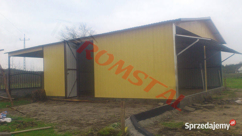 Garaż Blaszany 7x7 Drewnopodobny Garaże Blaszane podlaskie Jabłonka Kościelna