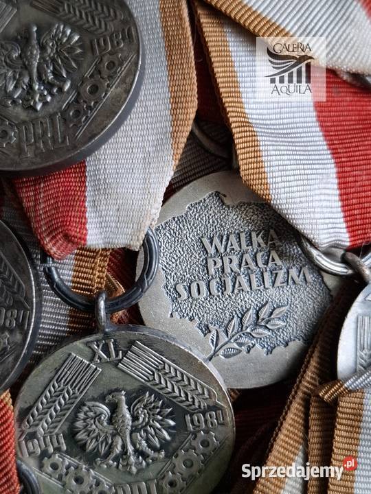 Medal XL leciaPRL sztukę Militaria