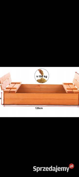 Piaskownica impregnowana zamykana wysyłka drewno Szubin