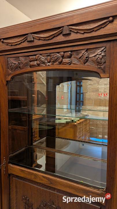 piękna witrynaserwantka secesyjnasklep Dąbrowa śląskie Dąbrowa Górnicza