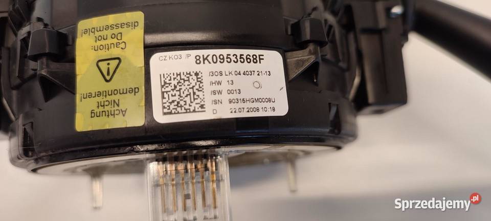 AUDI A5 8T MANETKI TAŚMA 8K0953502BC 8K0953568F osobowe dolnośląskie