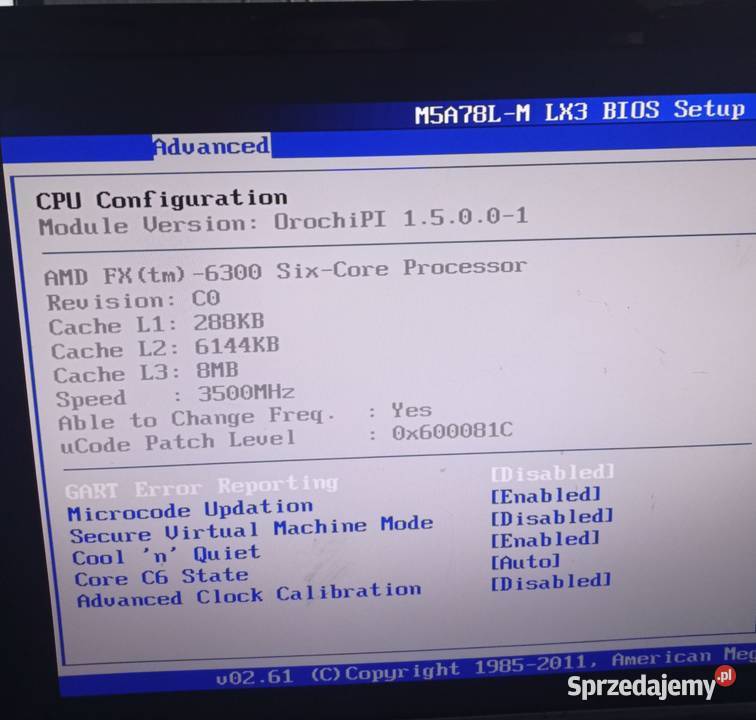 Części karta Asus GTX550TI AMD fx6300 35ghz gpu Wołomin
