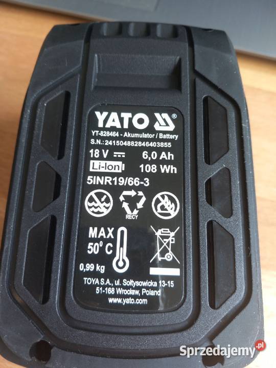 YT828464 Akumulator Yato 18 V LiIon 6 Ah używany Kruszyn