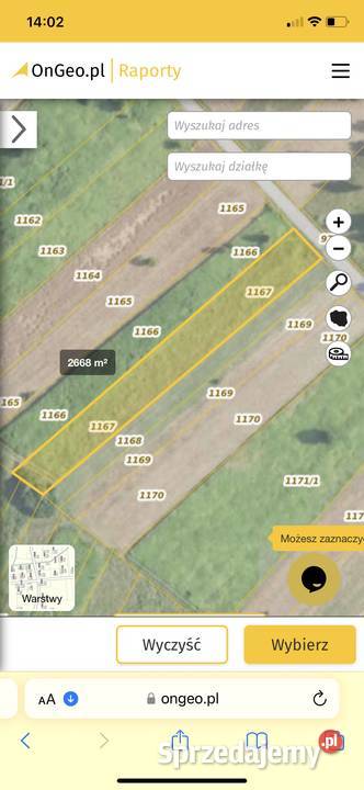 Działka rola Kotowa Wola 22zł/m2 Sprzedaż sprzedam