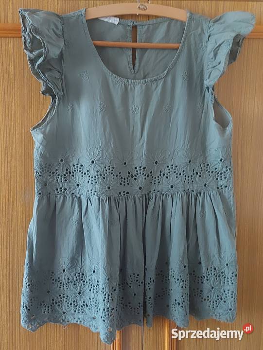 Haftowana bluzka bez rękawa Bluzki i koszule