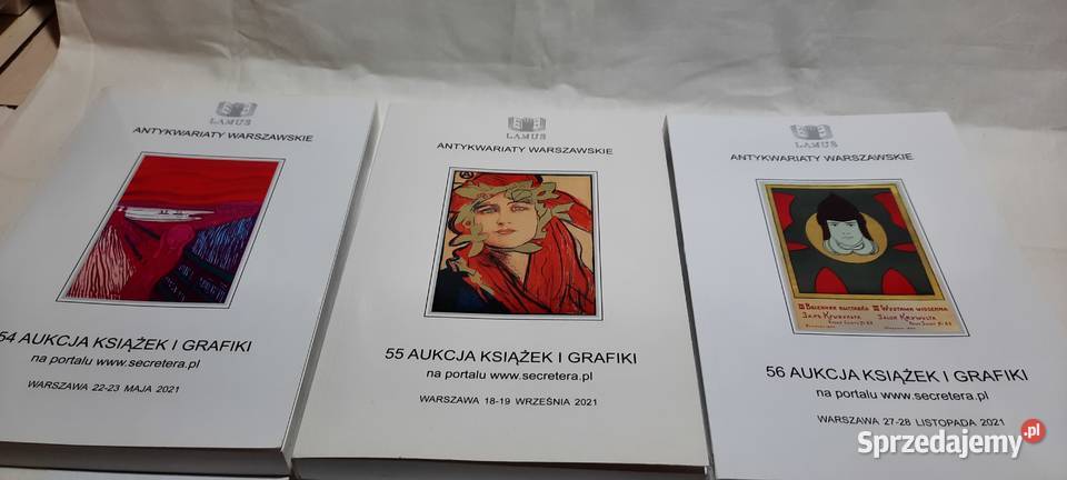 Katalogi aukcji książki i grafiki LAMUS 5456 3 Warszawa sprzedam