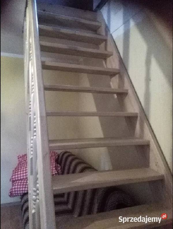 Schody drewniane bukowe używane Kraków sprzedam