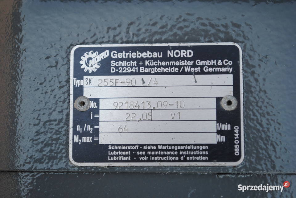 Motoreduktor kołnierzowy 15kw 64obrmin NORD sprzedam