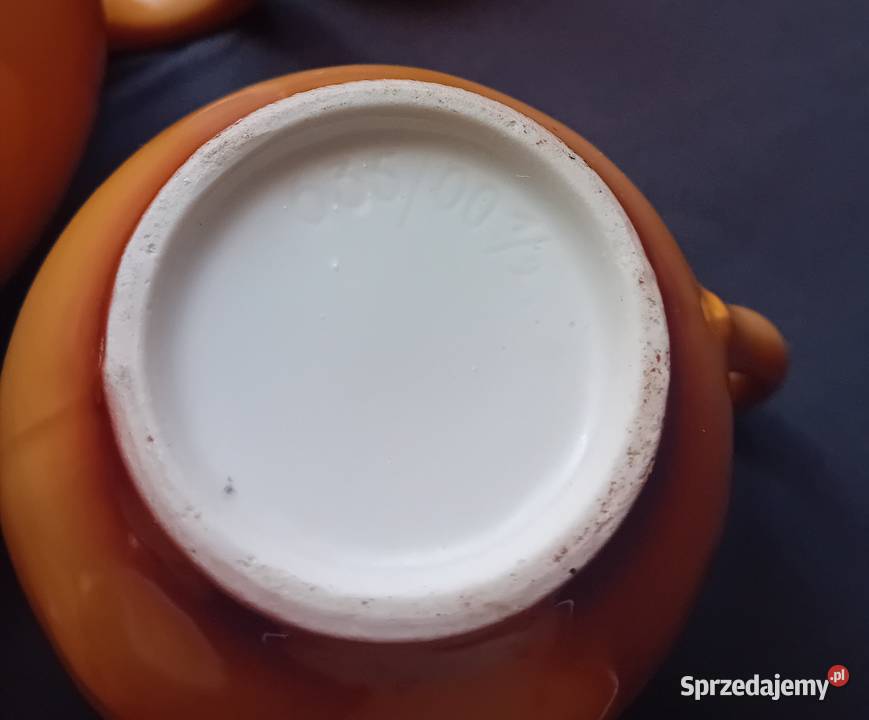 Herbaciany porcelanowy komplecik 2 osób art deco wielkopolskie sprzedam