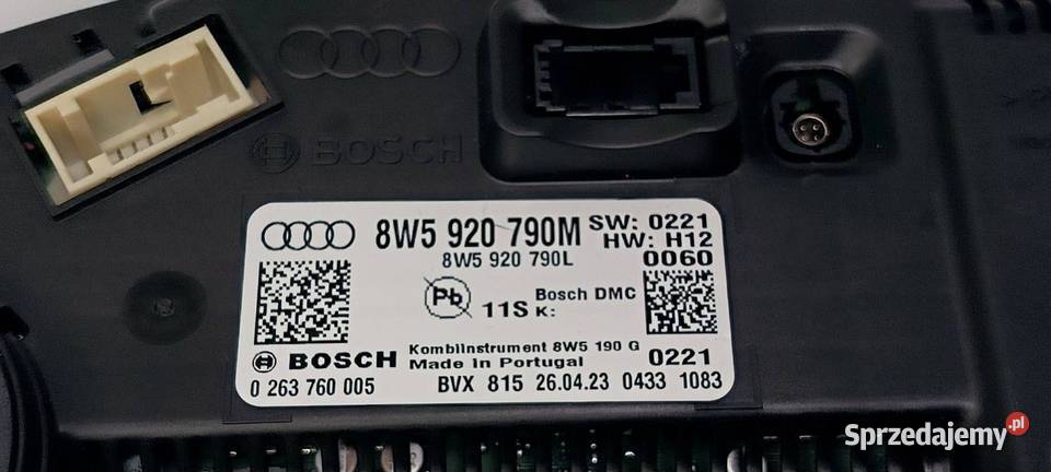 LICZNIK ZEGAR AUDI A4 B9 QUATTRO 8W5920790M Lipno sprzedam