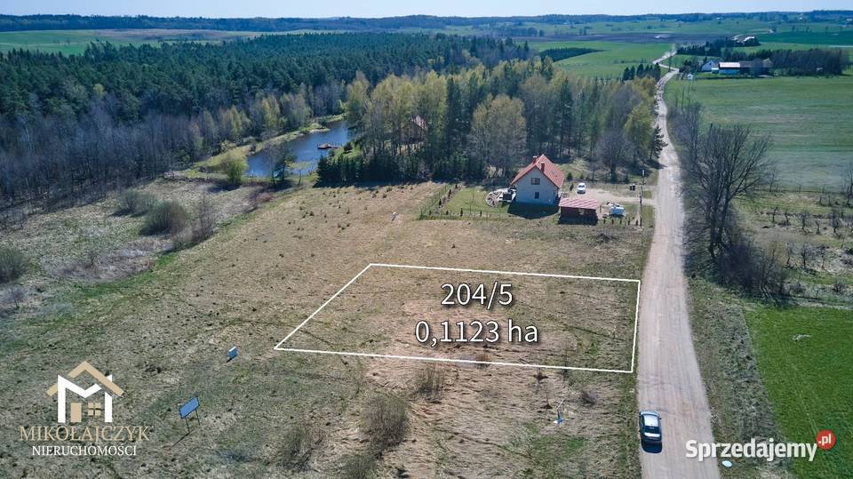 Działka budowlana Krawczyki 011 ha lasu Sprzedaż