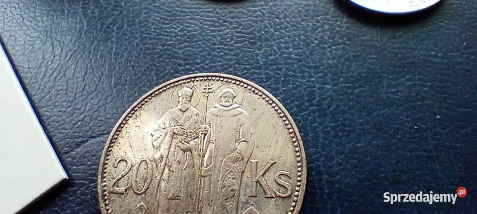 Stare monety 20 koron 1941 Słowacja srebro Kolekcje Lesko
