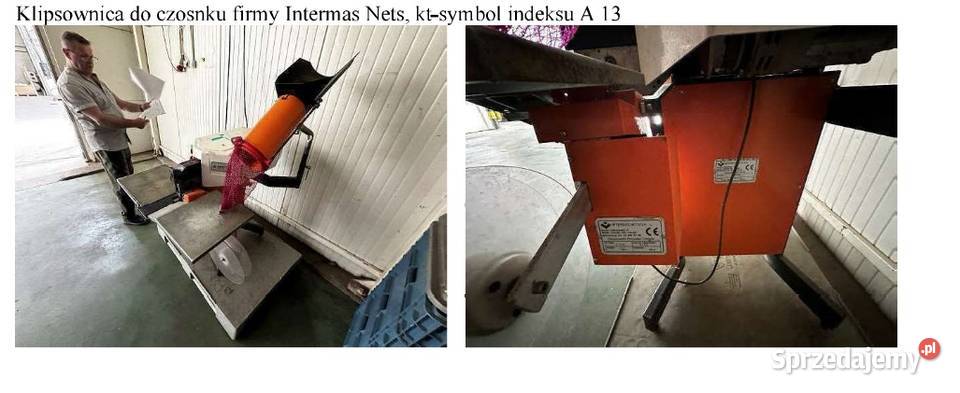 Przedmiotem sprzedaży są ruchomości maszyny Obrażejowice