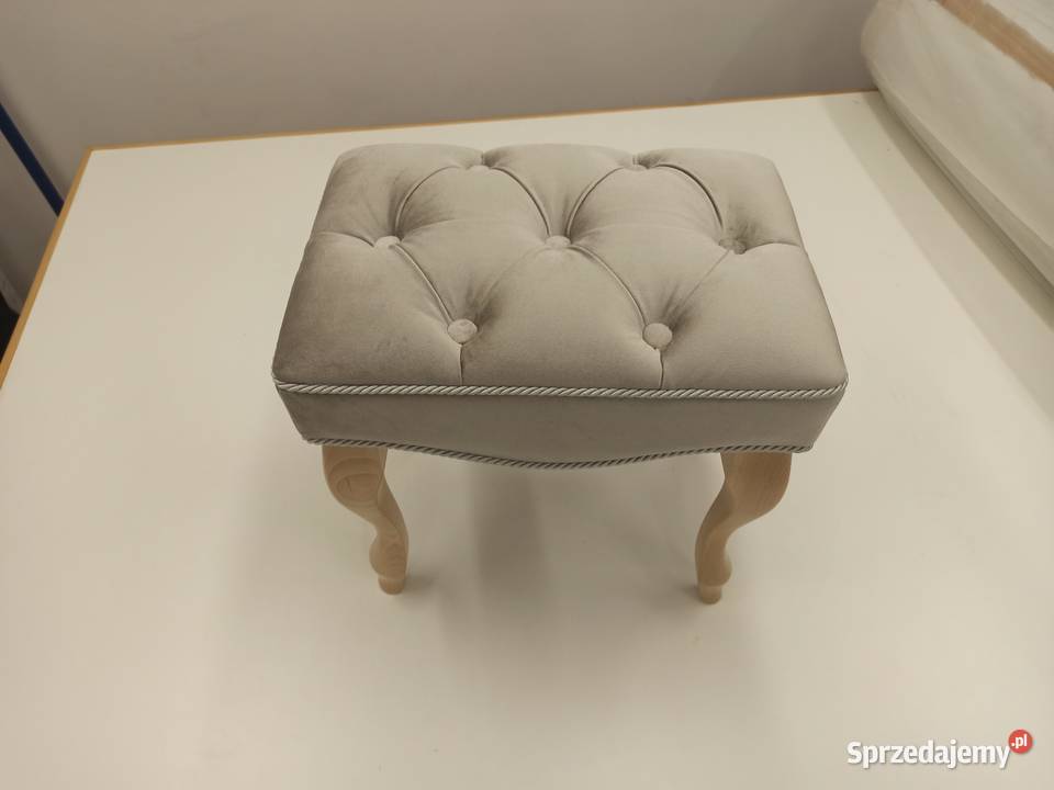 Stołek taboret pufa Chesterfield do toaletki na stylizowane Radom