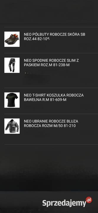 Ubranie Robocze NEO Komplet Nowy Masłów Drugi sprzedam