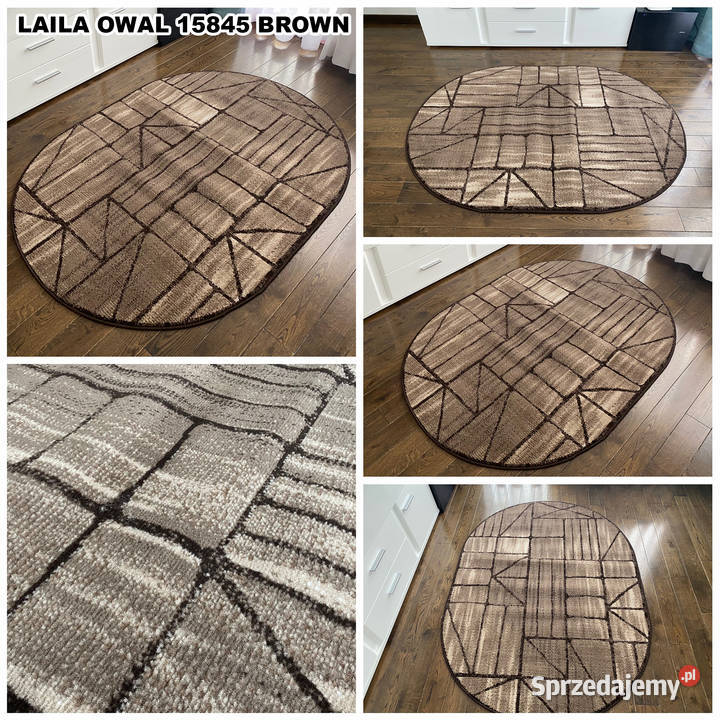 DYWAN OWALNY 160X230 GĘSTY WŁOS LAILA 15845 podlaskie Białystok