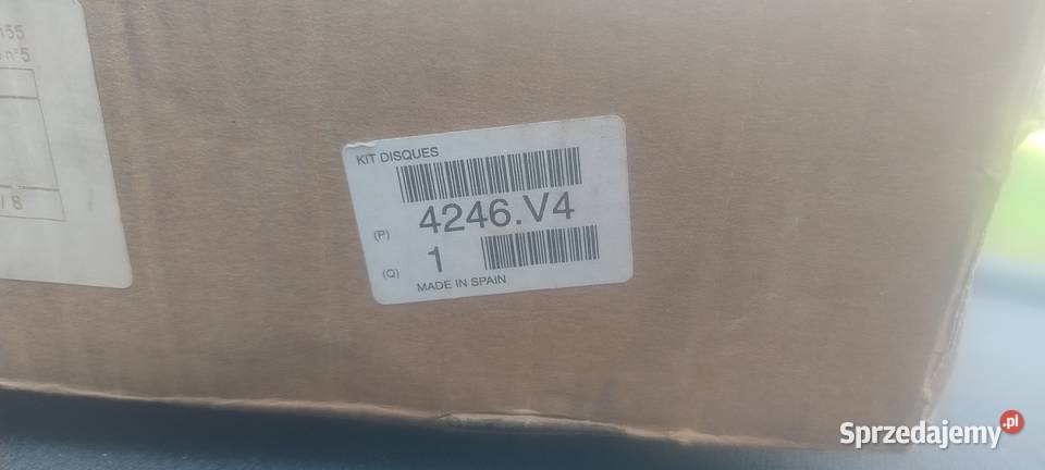 Tarcze hamulcowe Peugeot numer katalogowy 4246v4 Długołęka