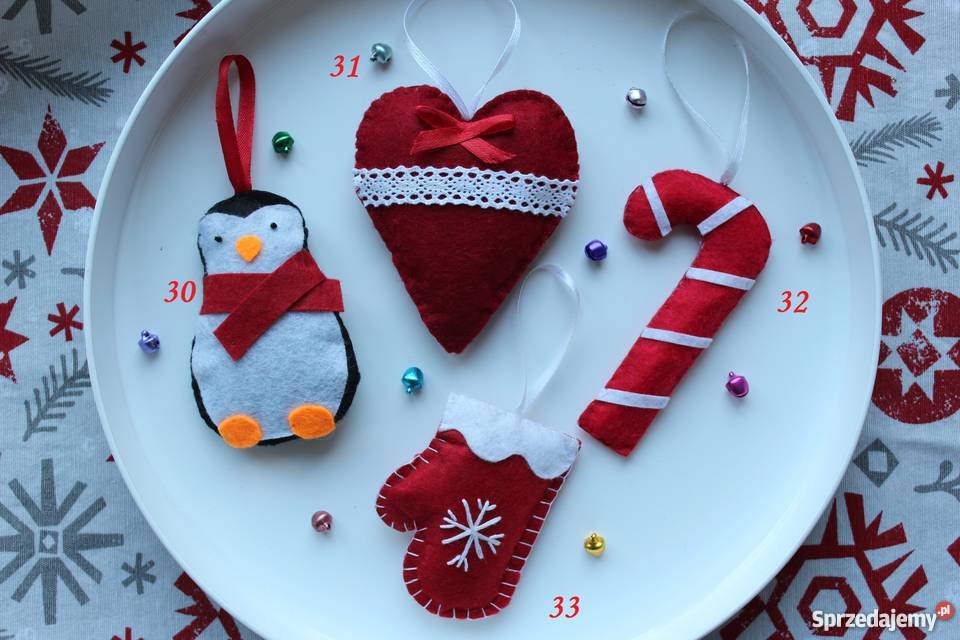 Ozdoby świąteczne z filcu HandMade