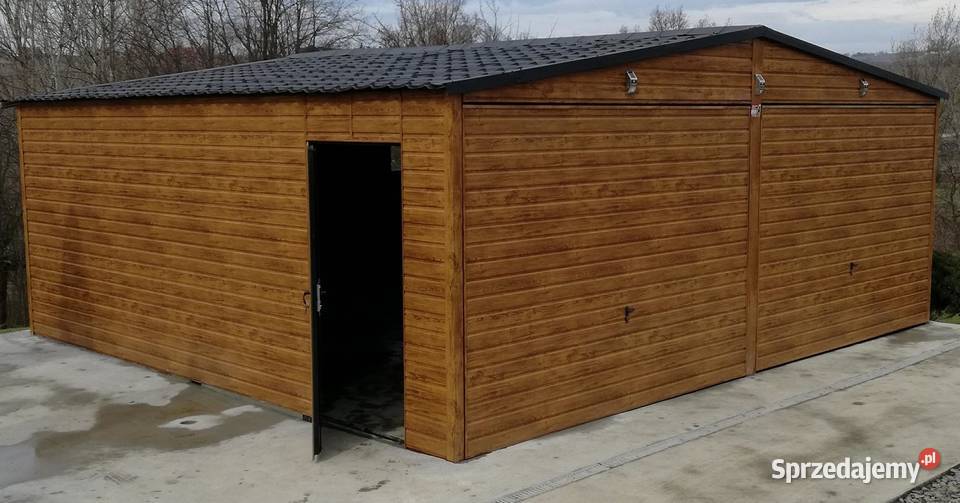 Graż blaszany Drewnopodony 6x6 Garaże Blaszane blacha lubelskie Lublin sprzedam