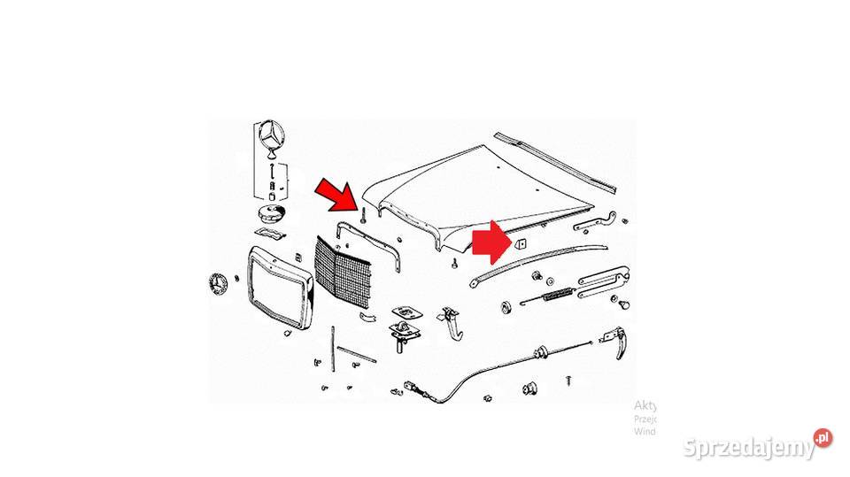 Odbój Odboje Maski Mercedes W108 W109 W110 W111 małopolskie Skawina