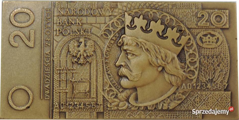 MEDAL NUMIZMAT SZTABKA BANKNOT 20 K45 Antyki, Sztuka, Kolekcje mazowieckie
