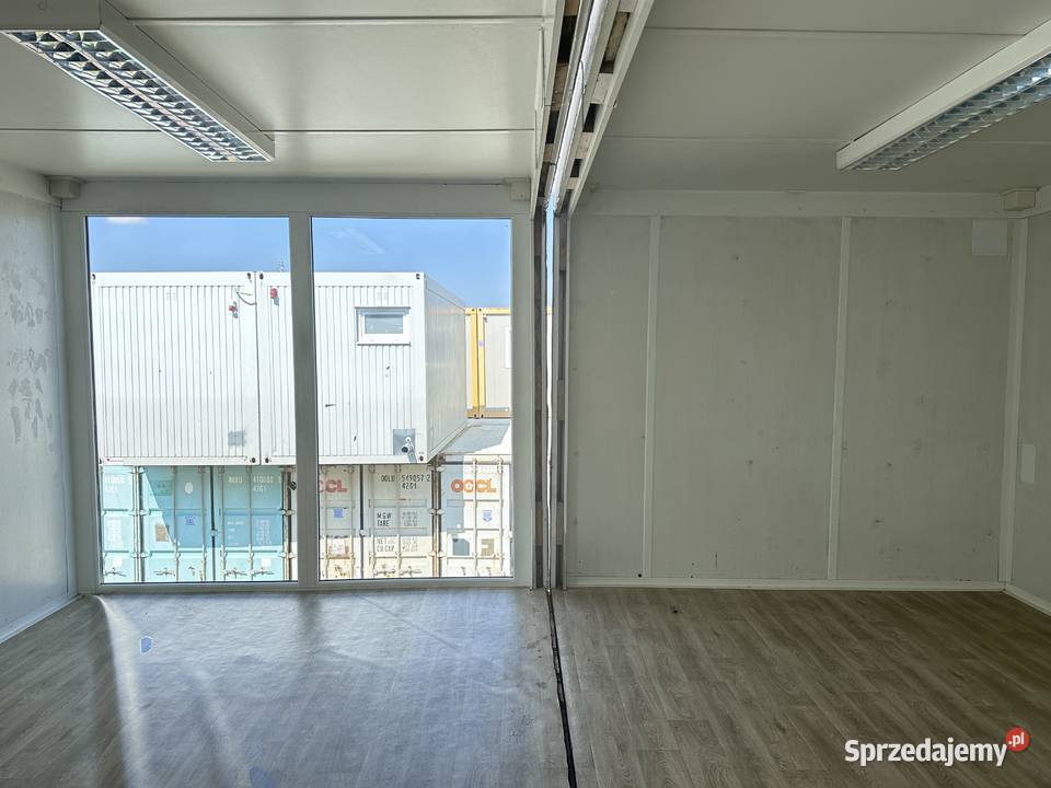 KONTENER BIUROWY PODWÓJNY DUŻE WITRYNY Wrocław