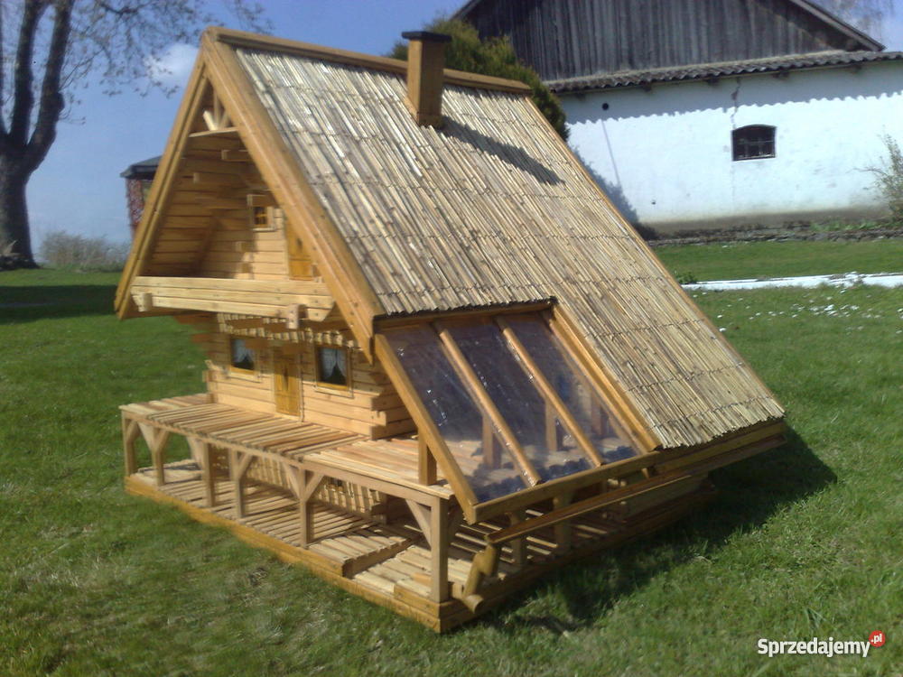 domek drewniany ozdobny ogrodowy Srokowo sprzedam